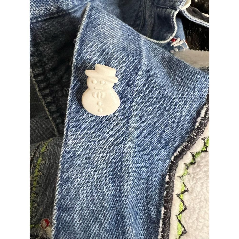 Tantrums snowman Christmas jean shirt 2x - Picture 7 of 7